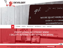 Tablet Screenshot of devilart.pl